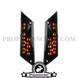 Indicators Rear - Smoked LED for Piaggio 50cc 2T & 4T