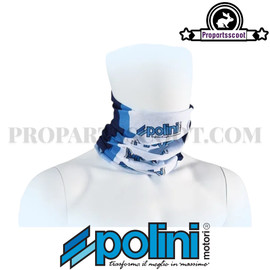 Neck Tube / Bandana Polini (White, Blue)