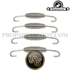 Motorcycle Exhaust Pipe Swivel Springs Stainless Steel 2.85" Resting (4 Pcs)