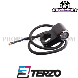 Terzo Switch with Blue Illuminated Button (Universal)