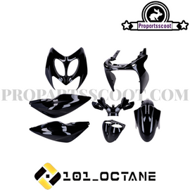 Fairing Kit 7-Pcs Black Glossy for Yamaha Aerox 50cc 2T