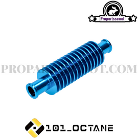 Instantaneous Cooler / Mini Cooler Aluminium Blue Round (133mm) - 17mm Hose Connection