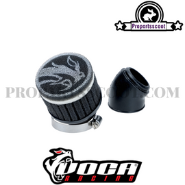 Air Filter Voca Race (48mm) Black, White for PWK, Flat Slide Carburetor