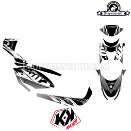 Decal Kit Mission Kutvek Black/Grey for Yamaha Zuma 50F 2012+