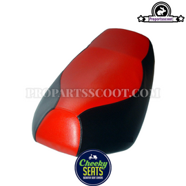 Seat Cover Red and Black for Yamaha Bws/Zuma 2002-2011 and X 50/50F 2012+