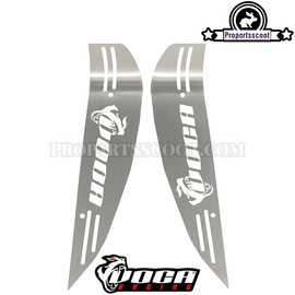 Foot Plates Voca Racing Stainless Steel for Yamaha Bws/Zuma 2002-2011 and Bws'r/Zuma 1988-2002