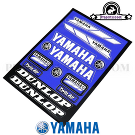 Genuine Yamaha GYTR BLU CRU Racing Blue A4 Sticker Sheet