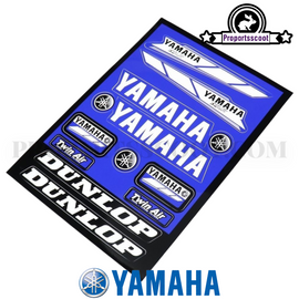 STICKERS YAMAHA RACING bLUcRU (PLANCHE)