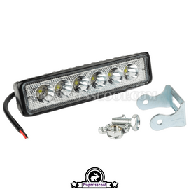 Front light Led 6'' 18W - 6 000K - Black