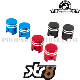 Valve Caps Piston Anodized Red Or Blue Or Black