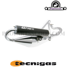 Exhaust System Tecnigas Q-TRE Chrome for CPI, Keeway 2T