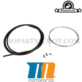 Throttle Cable Kit Universal MotoForce Racing Black (1.2mm x 2 Meters)