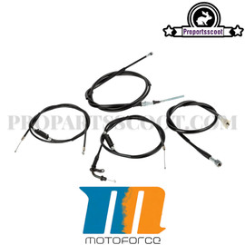 Bowden Cable Kit for Yamaha Booster 2004+ 2T (4PCS)