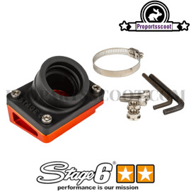 Intake Spacer Stage6 R/T Orange D.28mm for Piaggio