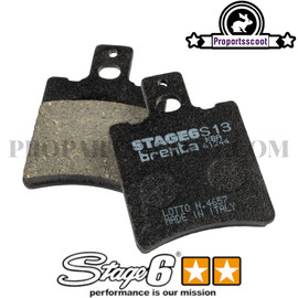 Front Brake Pads Stage6 Sport for Yamaha Bws'r/Zuma 88-01 & Yam. Aerox 2T