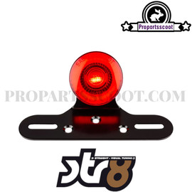 Tail Light LED Circular Red-Line with License Plate Holder (Universal)