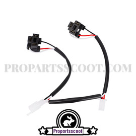 Dual Headlight Wiring Harness Kit for Yamaha Bws/Zuma 2002-2011 50cc 2-Strokes