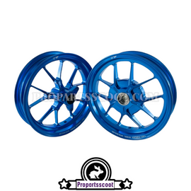 PROPARTSSCOOT Set Forged Wheel - CNC Blue - only for Honda Dio/Elite
