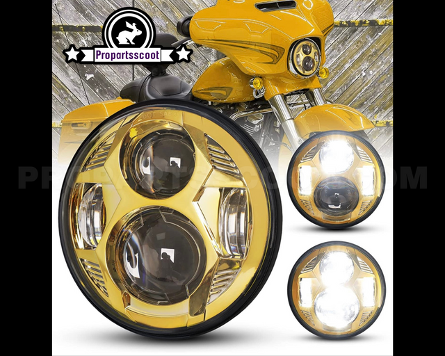 Headlight With LED - Angel Eyes - (5.75)