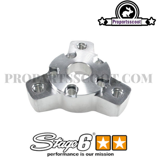 Double Brake Disc Adapter for Stage6 Front Wheel, Polished (MBK
