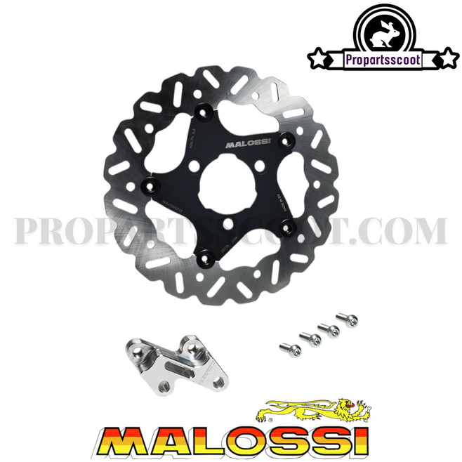 Oversized Whoop Disc Kit External Ø 250mm with Brake Caliper Support Clamp for Original Fork (Yamaha Aerox 50cc 2T)