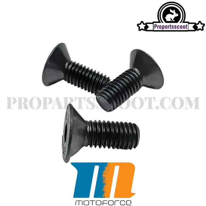 Screws for Brake Disc Countersunk Head M8 x 20mm, Black (3 Pcs)