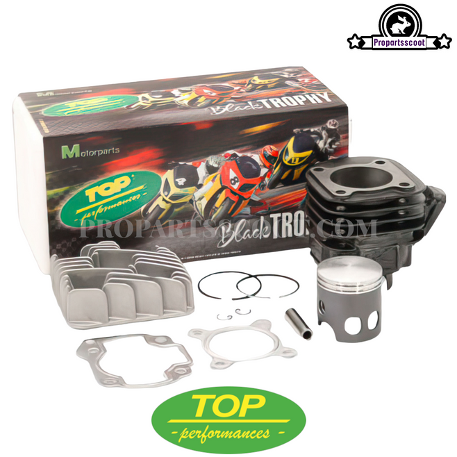 Cylinder Kit AC Top Performance Black Trophy - (70cc - 10mm) - Minarelli Horizontal