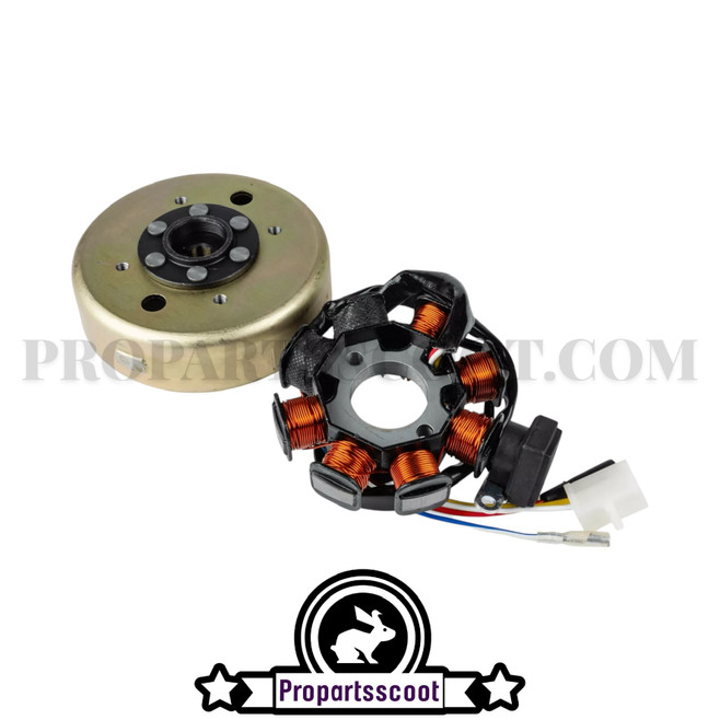Ignition Complete (2 Insulated Coils) for China 4-Strokes & GY6 50cc