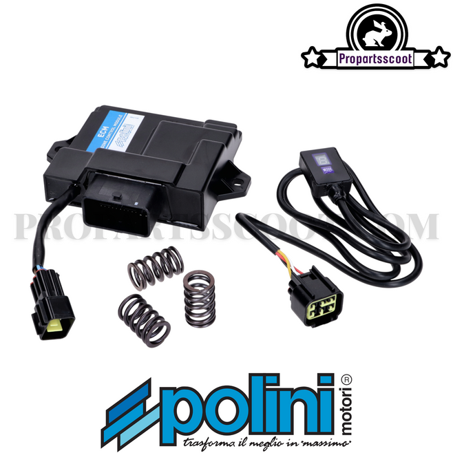 CDI Ignition Box / De-Throttle Kit Polini for Piaggio Liberty 50cc, Zip 50cc, Vespa Primavera 50cc, Sprint 50cc iGet 4T 3V / 4V 2021 - Euro 5