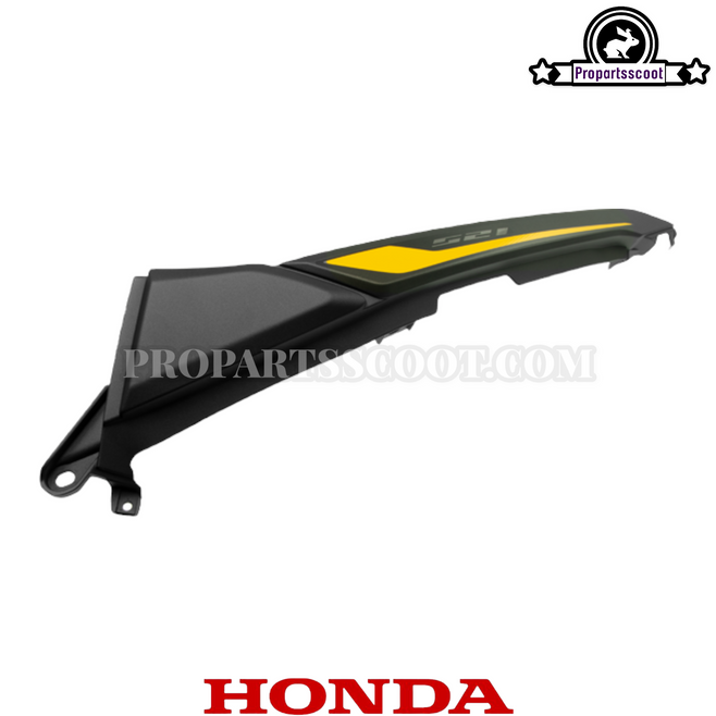 Rear Right Shroud Black with Yellow - Decals for Honda Grom 2014-2016 4T