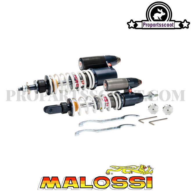 RS24/10-R Hock Absorber Front and Rear Pair, Front Wheelbase 181mm / Rear 333mm for Piaggio 50cc 2T