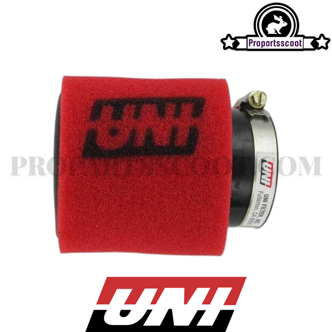 Air Filter Uni Clamp-On Pod Air Filter (Angled) (58mm - 102mm)