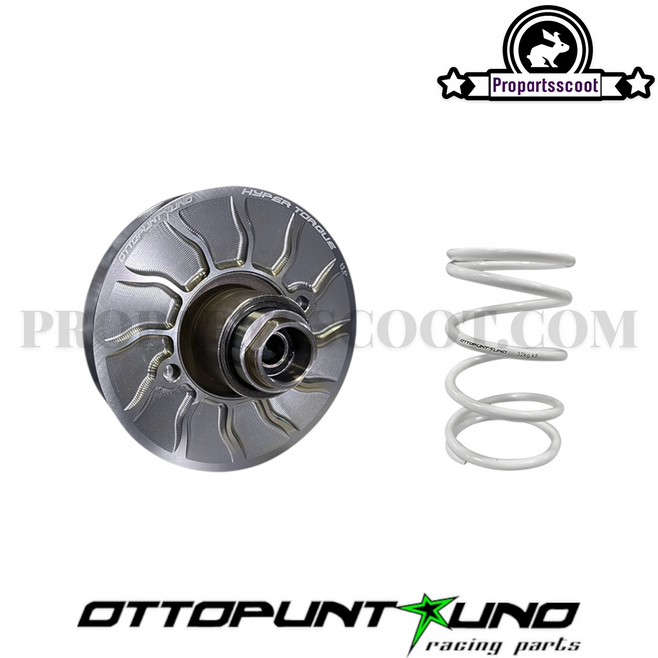 Piaggio Hyper Torque 134mm 14° Ergal CNC Torque Drive + White Spring 32Kg 70cc - 100cc