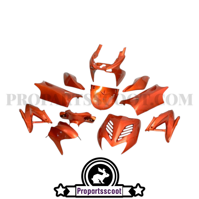 Fairing Kit Evo Orange for Yamaha Aerox 50cc 2T (11 Pcs)
