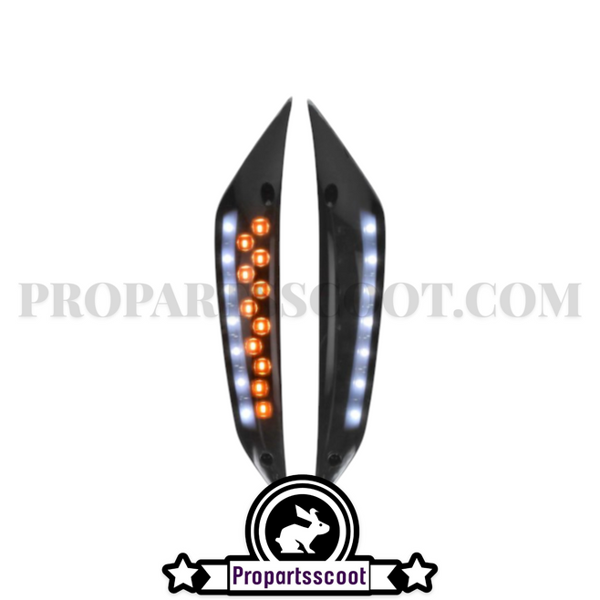 Front Indicator with DMP Lights for Piaggio Zip SP 2000, Smoked