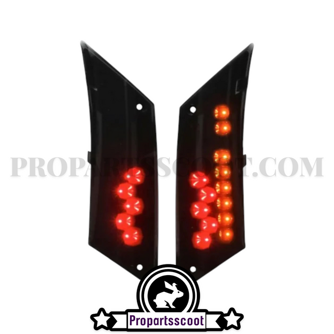 Rear Indicator with DMP Lights for Piaggio Zip SP 2000, Smoked