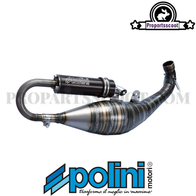 Exhaust Polini Evolution P.R.E 4 (70cc) for Piaggio