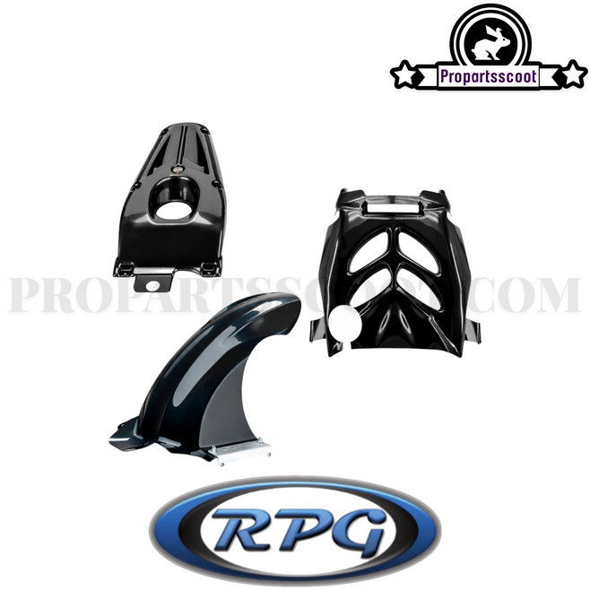 Three-Pieces Fairing Kit Black for Yamaha Aerox 50cc 2T