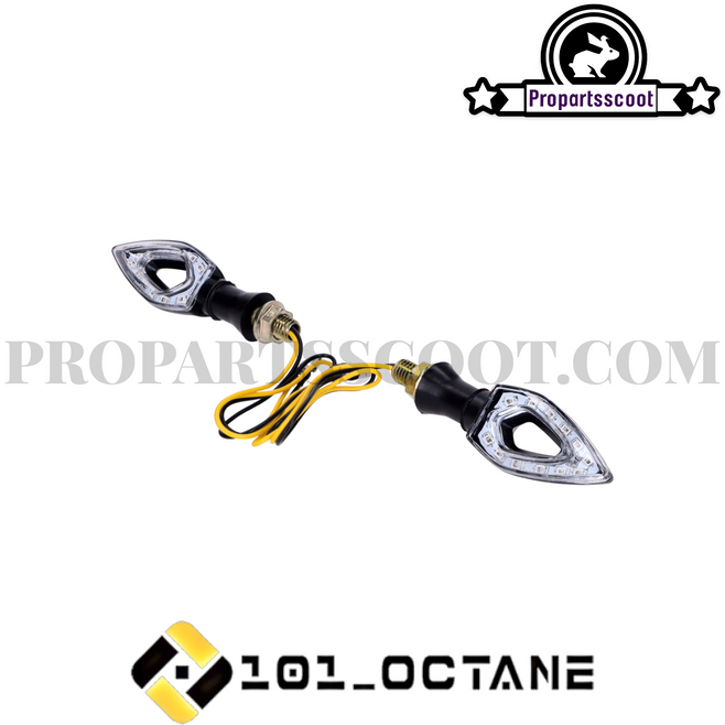 Blinker Set M10 12 LED Matrix Black