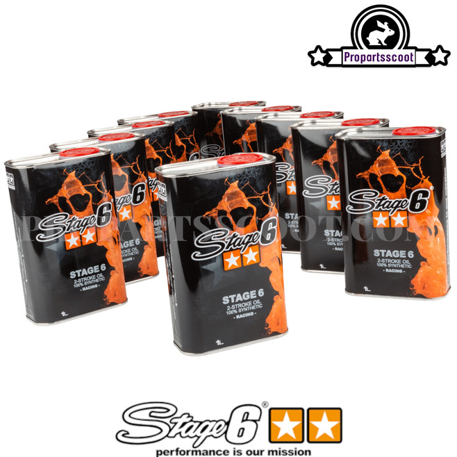 Stage6 Racing 100% Synthetic 2-Stroke Oil Kit (1L)