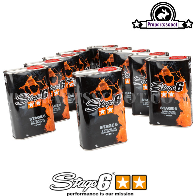 2-Stroke Oil Stage6 R/T MK3 100% Semi-Synthetic Kit (1L)