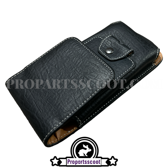 Protective Leather Phone Case - Black