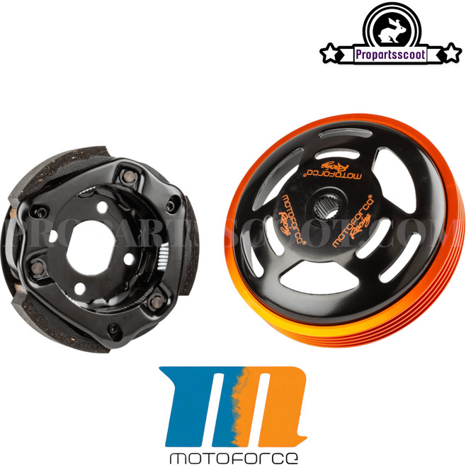 Pack Clutch + Bell 107mm MotoForce Racing for Minarelli & Piaggio