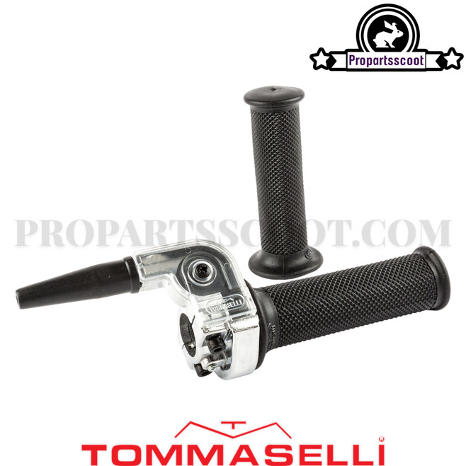 Quick-Action Throttle Tommaselli Black/Chrome (36mm/148°)