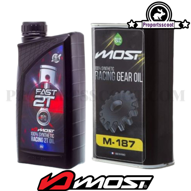 2-Stroke engine oil and transmission oil kit Most Racing