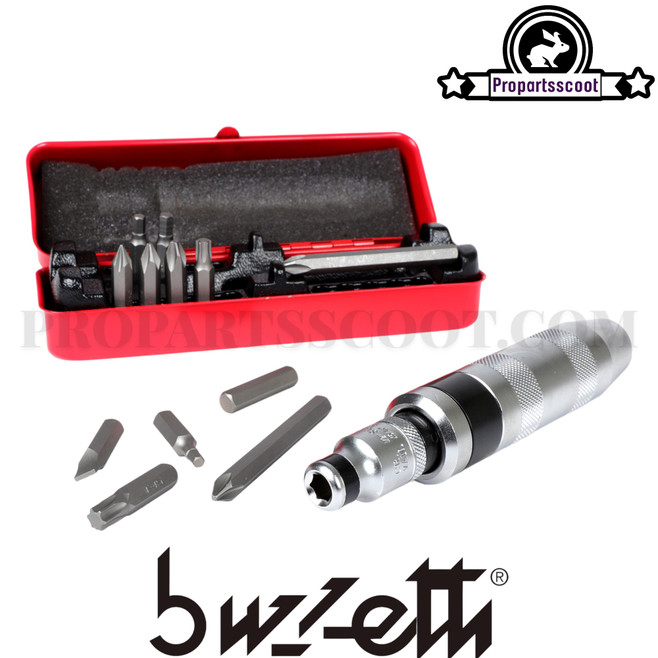 Hand Impact Driver/Percussion Screwdriver Set Buzzetti (13Pcs)