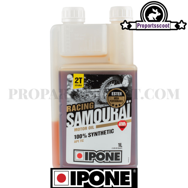 2-Stroke Engine Oil Ipone Racing Samouraï Strawberry 100% Synthetic (1L)