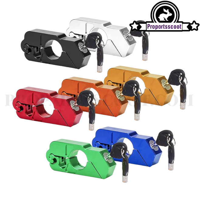 Motorcycle Handlebar Lock + Grip Throttle Brake Lock (2 In 1)