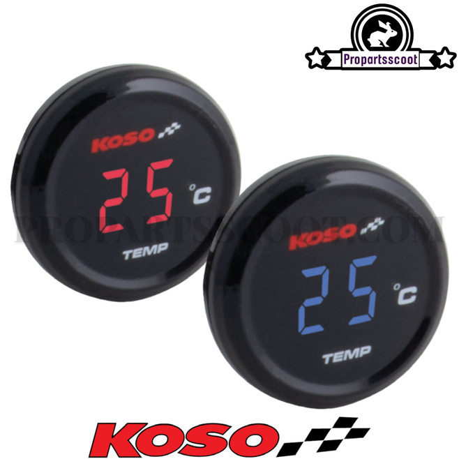 Koso I-Gear Thermometer °C (Red Or Blue)