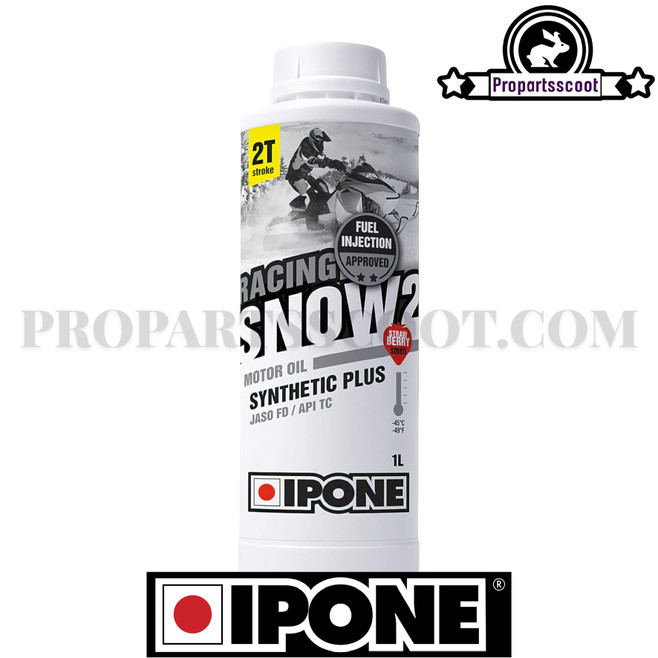 Ipone Oil Snow 2 Racing Strawberry Semi-Synthetic for 2-Strokes (1L)